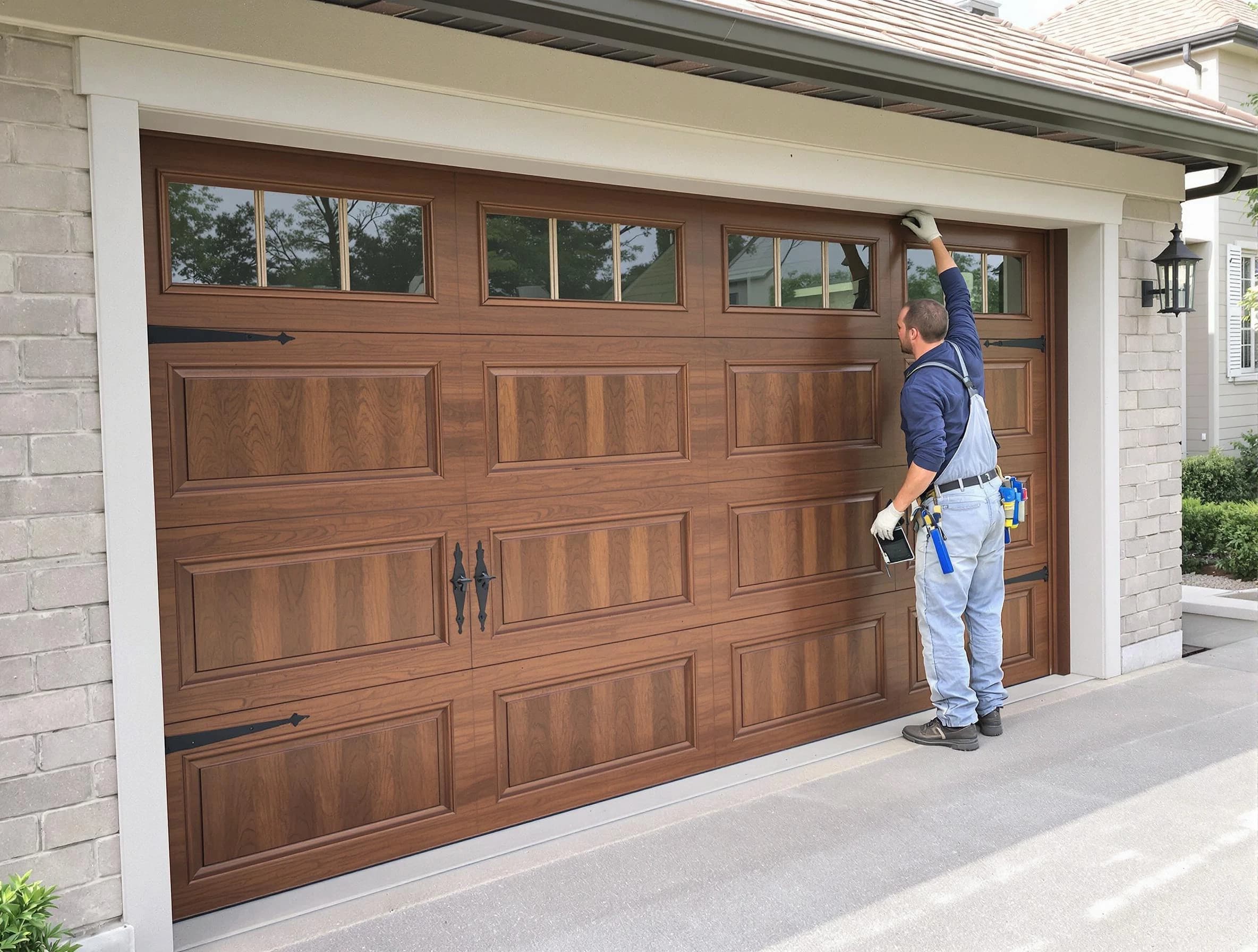 Custom garage door showcase by Sugar Hill Garage Door Repair in Sugar Hill