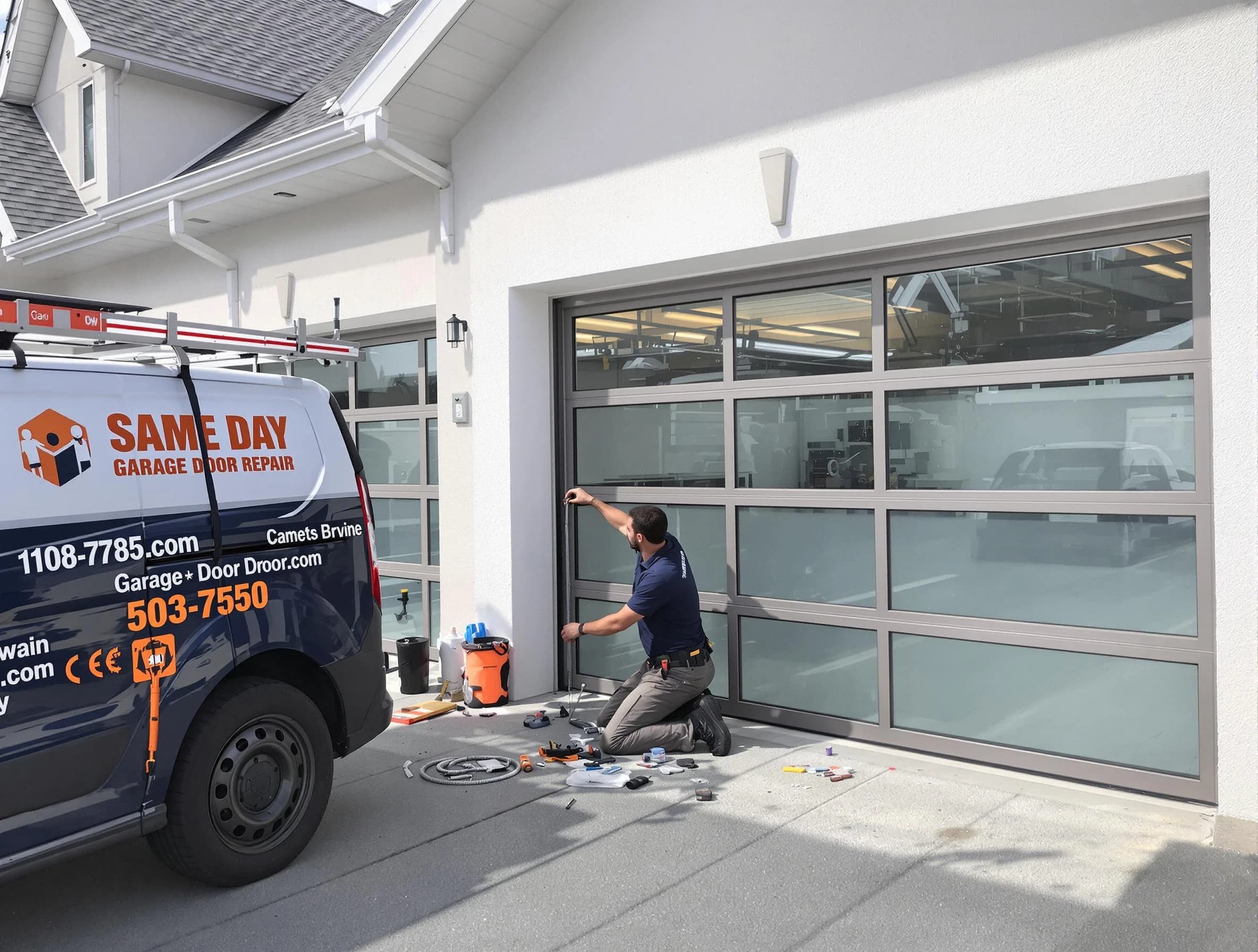 Same-day garage door repair service by Sugar Hill Garage Door Repair in Sugar Hill