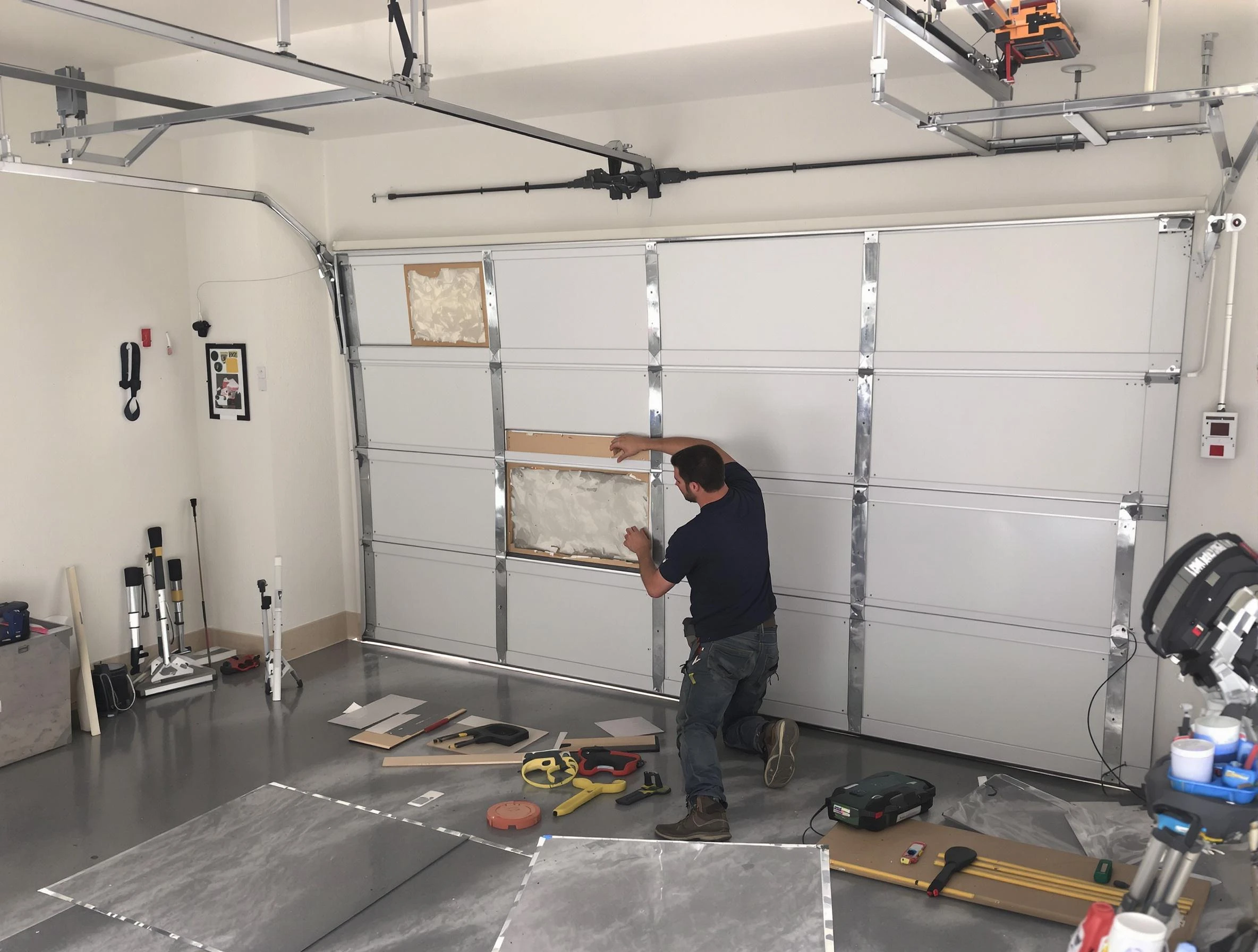 Garage Door Panel Repair in Sugar Hill
