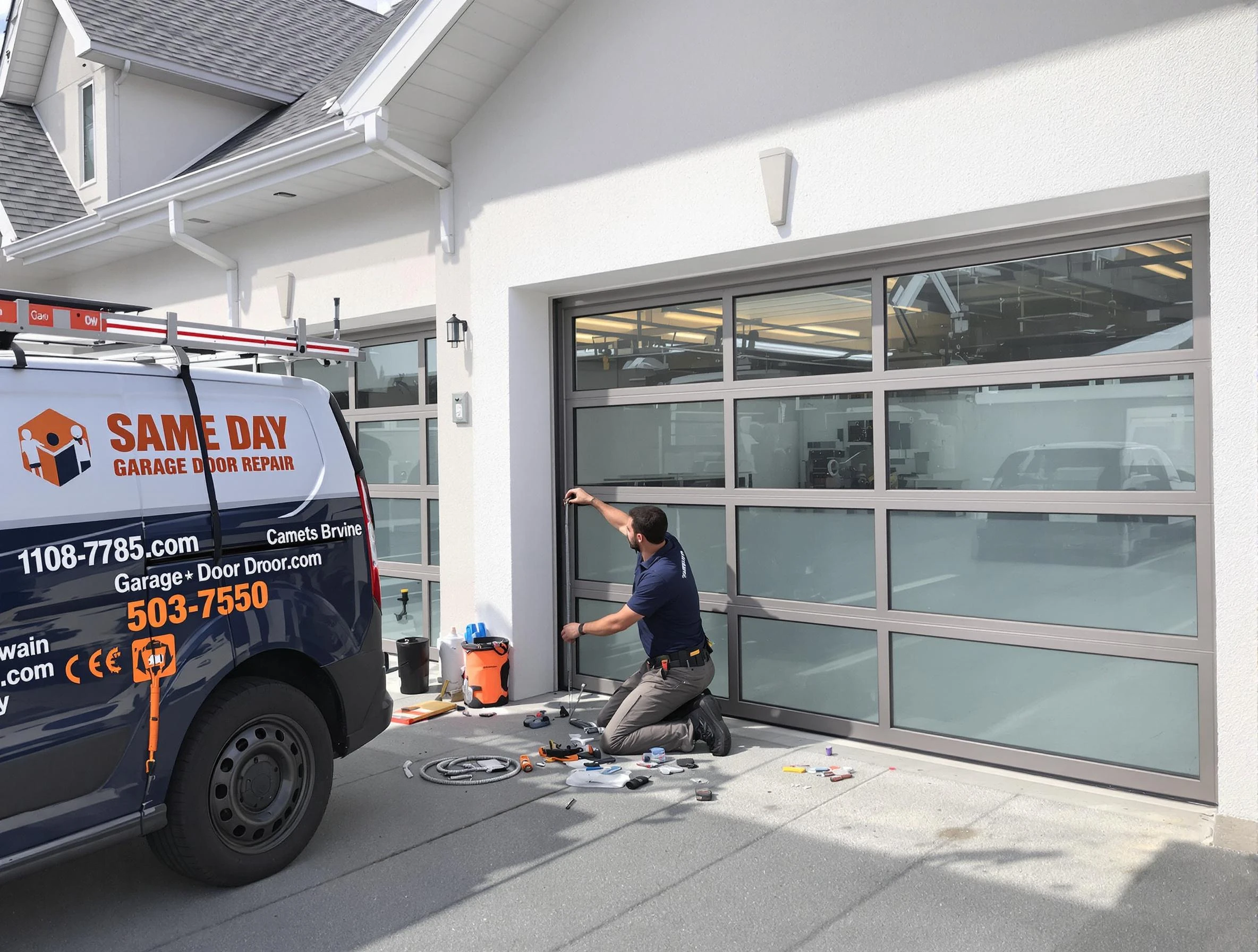 Same-day garage door repair service by Sugar Hill Garage Door Repair in Sugar Hill